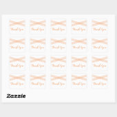 Oranje modern deco Dank u Stickers (Vel)