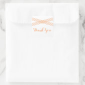 Oranje modern deco Dank u Stickers (Tas)