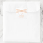 Oranje Modern Deco sparen de Stickers van de Datum (Tas)