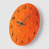 Oranje modern grote klok (Hoek)