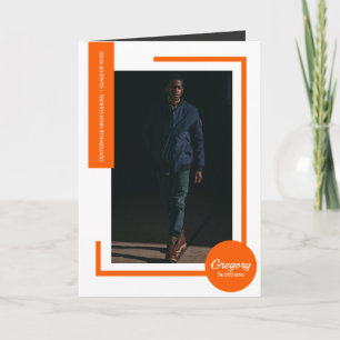 Oranje Modern Photo Afstuderen
