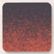 Oranje, modern, stedelijk halftone stippen ontwerp