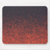 Oranje, modern, stedelijk halftone stippen ontwerp muismat (Voorkant)