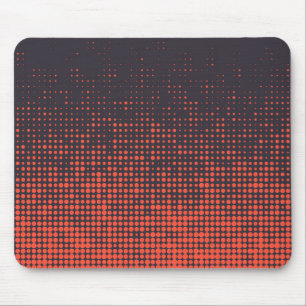 Oranje, modern, stedelijk halftone stippen ontwerp muismat