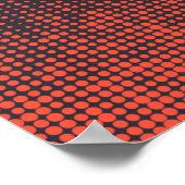 Oranje, modern, stedelijk halftone stippen ontwerp poster (Hoek)