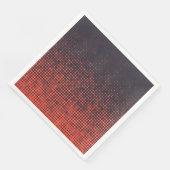 Oranje, modern, stedelijk halftone stippen ontwerp servet (Hoek)