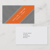 Oranje modern Visitekaartje (Voorkant / Achterkant)