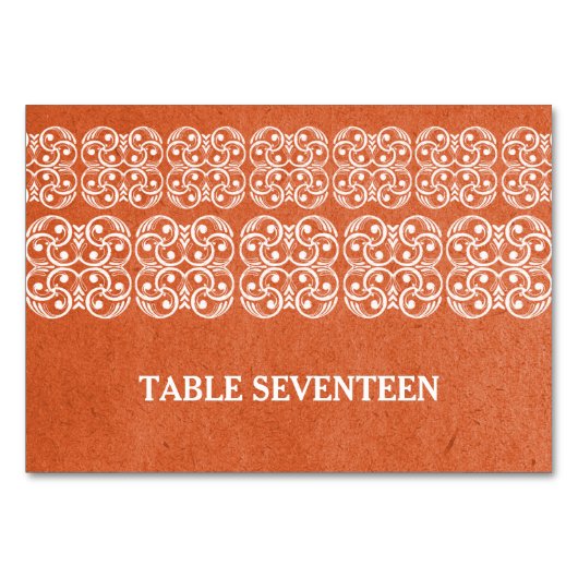 Oranje moderne Bohemen Kaart (Voorkant)