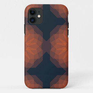Oranje, moderne geometrische bloemabstractie Case-Mate iPhone case