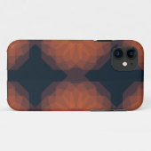 Oranje, moderne geometrische bloemabstractie Case-Mate iPhone case (Achterkant (horizontaal))