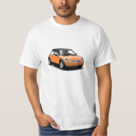 Oranje moderne minikaart T-Shirt