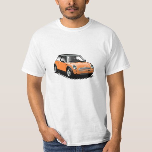 Oranje moderne minikaart T-Shirt (Voorkant)