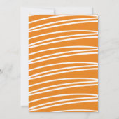 Oranje moderne tipografie van het 40ste verjaardag (Achterkant)