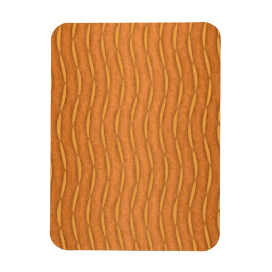Oranje moderne verticale gestreepte ontwerp magneet (Verticaal)