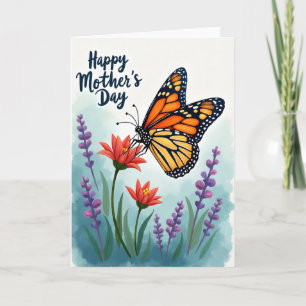 Oranje Moederdag kaart voor insecten
