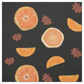 Oranje moestjes en kaneel stof (Swatch)