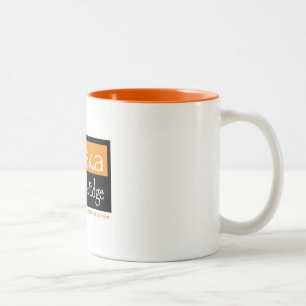 Oranje mok met 2 tonen 11 oz