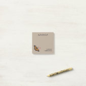 Oranje Monarch Butterfly Inspirerend Natuur Post-it® Notes (Op bureau)