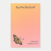 Oranje Monarch Butterfly  Inspirerend Post-it® Notes (Voorkant)