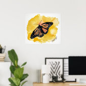 oranje_monarch_butterfly poster (Thuiskantoor)