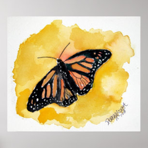 oranje_monarch_butterfly poster