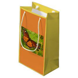 Oranje monarch klein cadeauzakje
