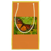 Oranje monarch klein cadeauzakje (Voorkant)