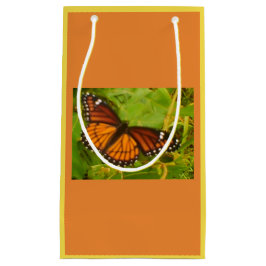 Oranje monarch klein cadeauzakje