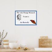 Oranje Monarch Poster (Keuken)