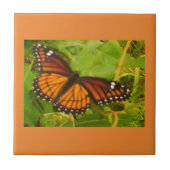 Oranje monarch tegeltje (Voorkant)