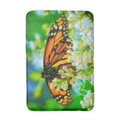 Oranje monarch vlinder foto modern eenvoudig vet badmat (Voorkant Verticaal)