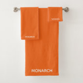 Oranje monboogvlinder bad handdoek (Insitu)