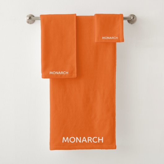 Oranje monboogvlinder bad handdoek (Insitu)