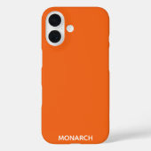 Oranje monboogvlinder Case-Mate iPhone case (Achterkant)