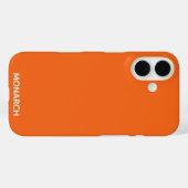 Oranje monboogvlinder Case-Mate iPhone case (Achterkant (horizontaal))
