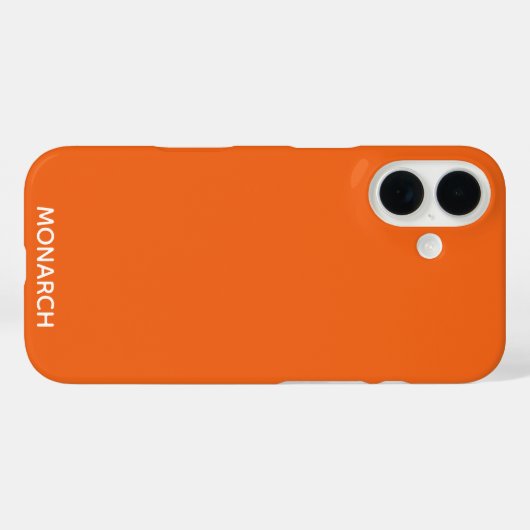 Oranje monboogvlinder Case-Mate iPhone case (Achterkant (horizontaal))