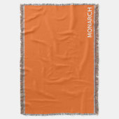 Oranje monboogvlinder deken (Voorkant Verticaal)