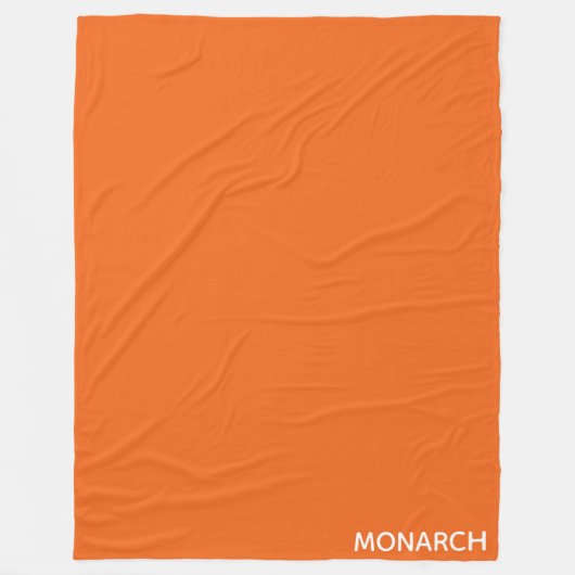 Oranje monboogvlinder fleece deken (Voorkant)
