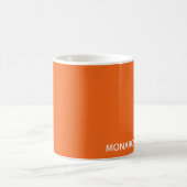 Oranje monboogvlinder koffiemok (Center)