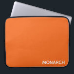 Oranje monboogvlinder laptop sleeve<br><div class="desc">Oranje monboogvlinder</div>