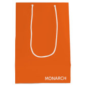 Oranje monboogvlinder medium cadeauzakje (Achterkant)