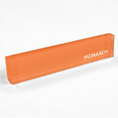 Oranje monboogvlinder naambordje