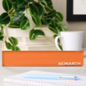 Oranje monboogvlinder naambordje