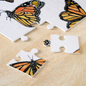 Oranje monboogvlinder natuur in het wild legpuzzel (Zijkant)