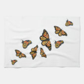 Oranje monboogvlinder natuur in het wild theedoek (Horizontaal)