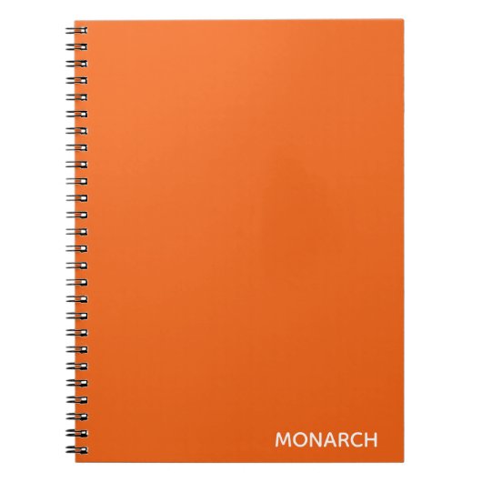 Oranje monboogvlinder notitieboek (Voorkant)