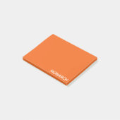 Oranje monboogvlinder post-it® notes (Schuin)