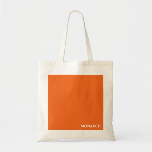 Oranje monboogvlinder tote bag (Voorkant)
