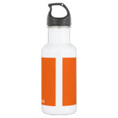 Oranje monboogvlinder waterfles  (Achterkant)