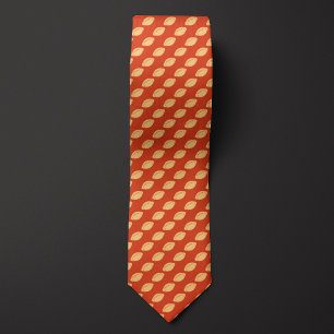 Oranje monochromatisch Football Stropdas